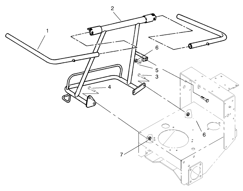 Frame Assembly Diagram and Parts List for 30124 890001 - 899999 Toro Lawn Tractor Accessories