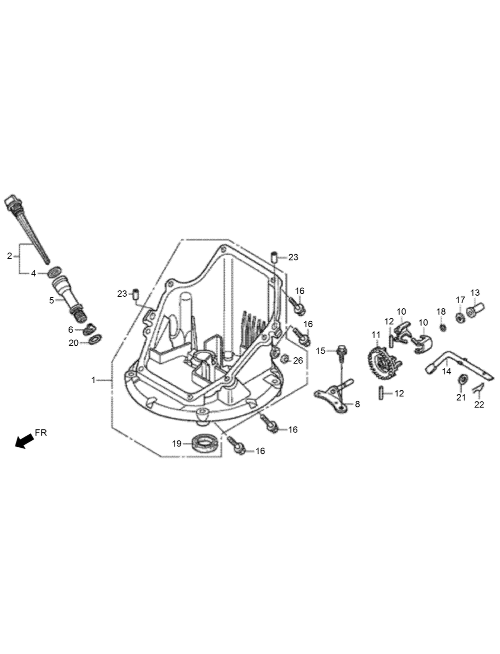 Oil Pan Assembly Diagram and Parts List for 02610 410200000-999999999 Toro Lawn Mower