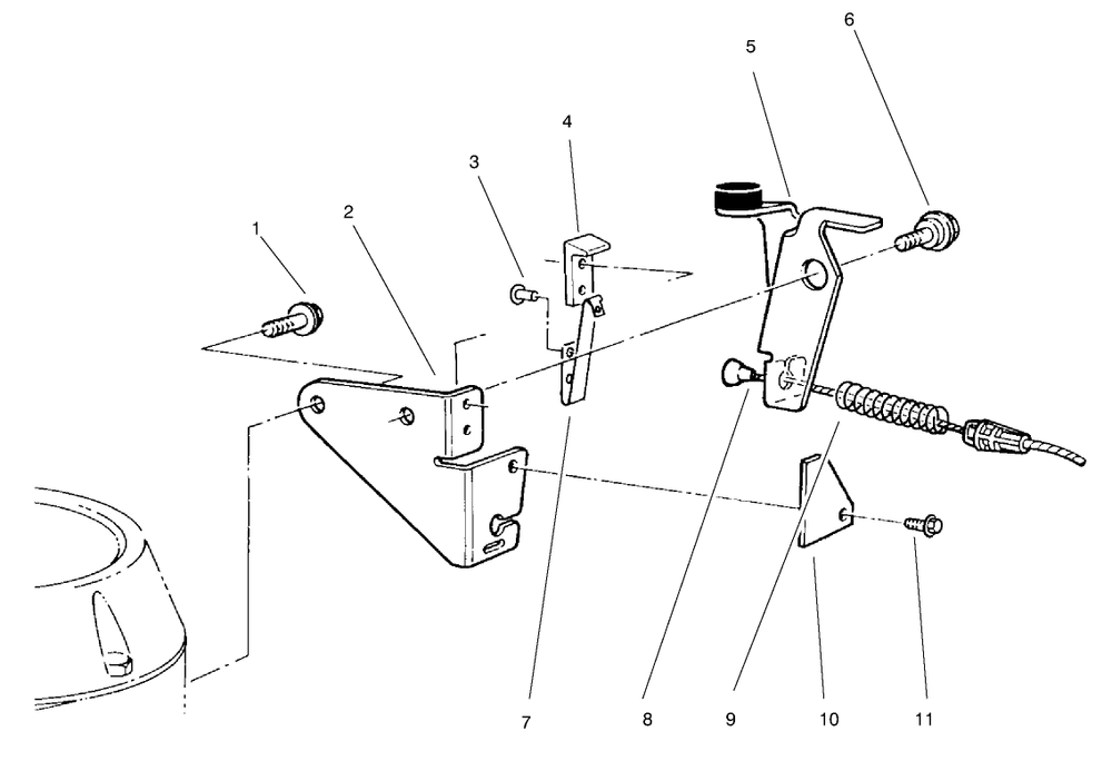 Brake Assembly Diagram and Parts List for 22038 8900001 - 8999999 Toro Lawn Tractor Accessories