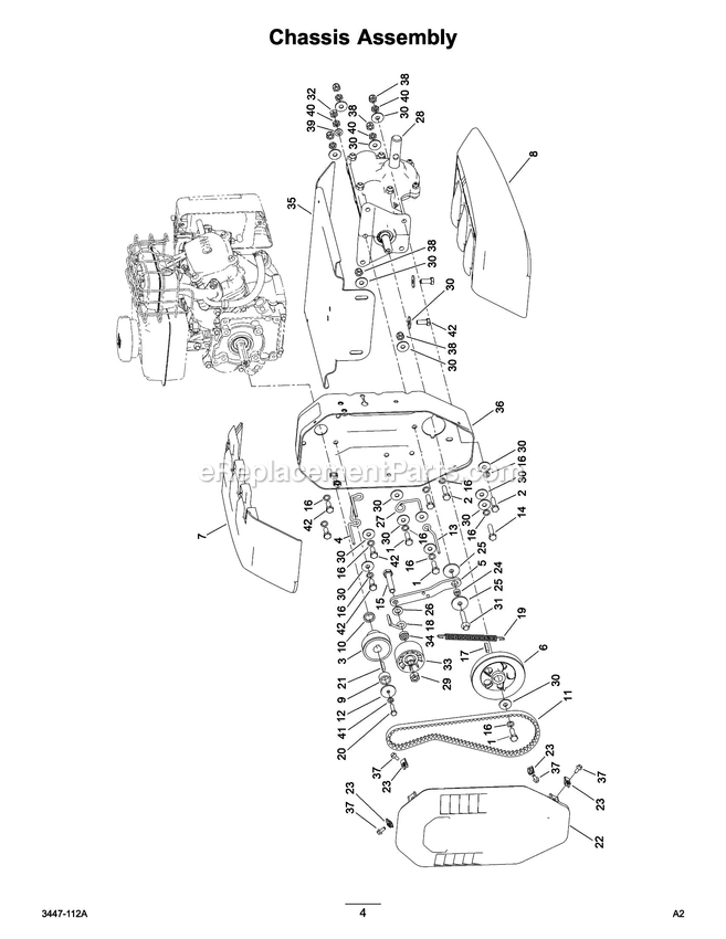 Page 2 Diagram and Parts List for 58604-39553  Toro Tiller