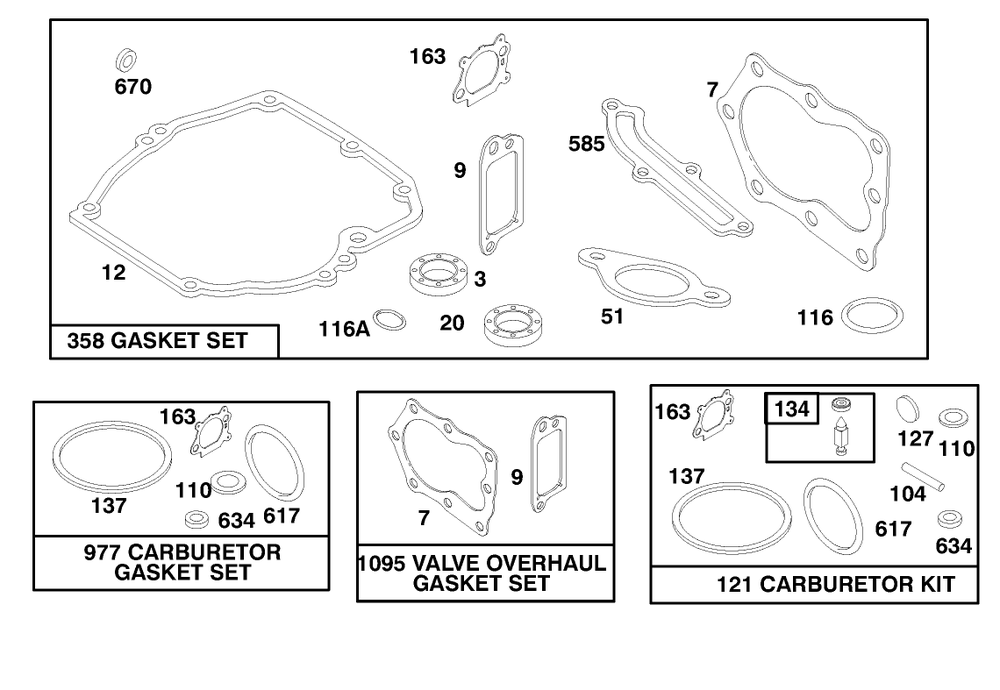 Engine Briggs & Stratton Model 12f802-1767-E1 Diagram and Parts List for 20804 8900001 - 8999999 Toro Lawn Mower