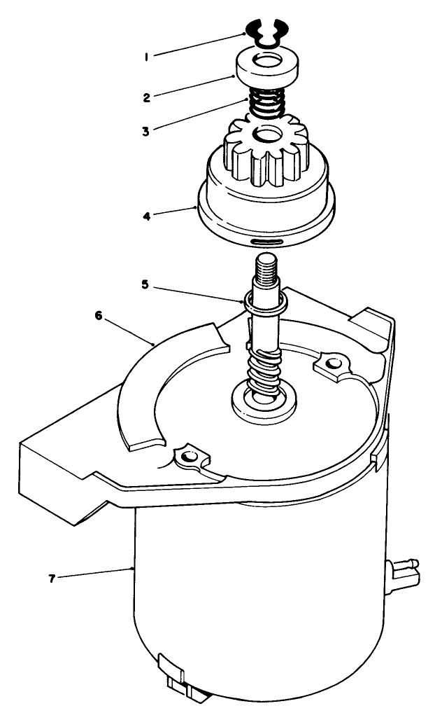 Starter Motor Assembly No. 53-4500 Diagram and Parts List for 20629C 6000001 - 6999999 Toro Lawn Mower