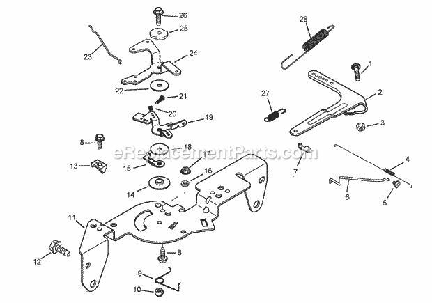 Engine Control Assembly Kohler Ch750-0010 Diagram and Parts List for 74262TE 260000001-260999999 Toro Lawn Mower