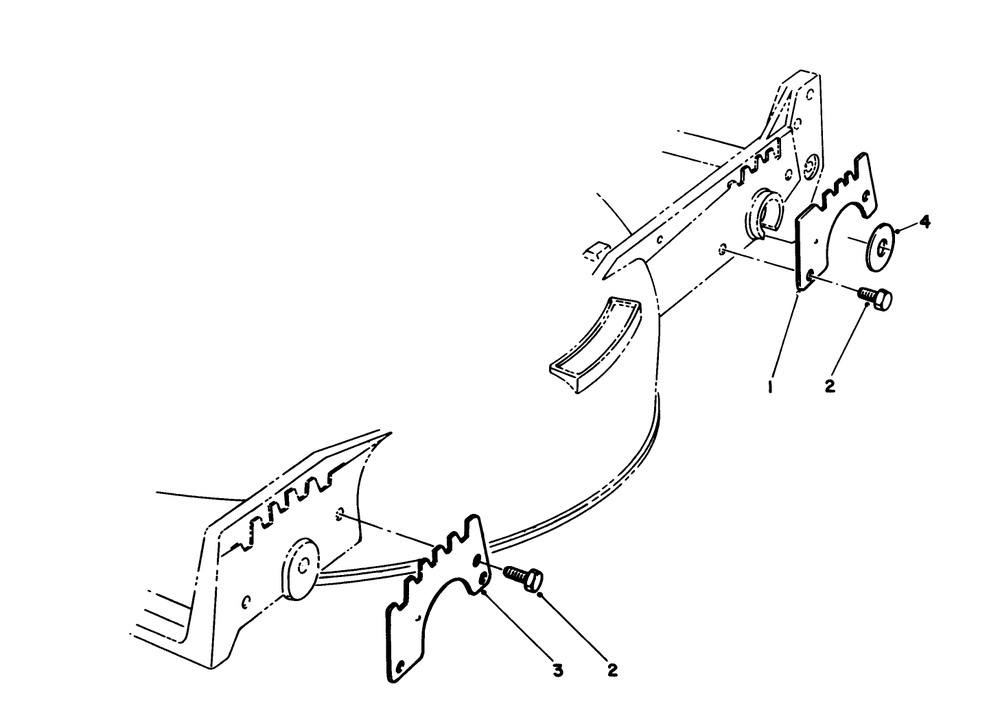 Wear Plate Kit Model No. 49-4080 (Optional) Diagram and Parts List for 20588 0000001 - 0999999 Toro Lawn Mower