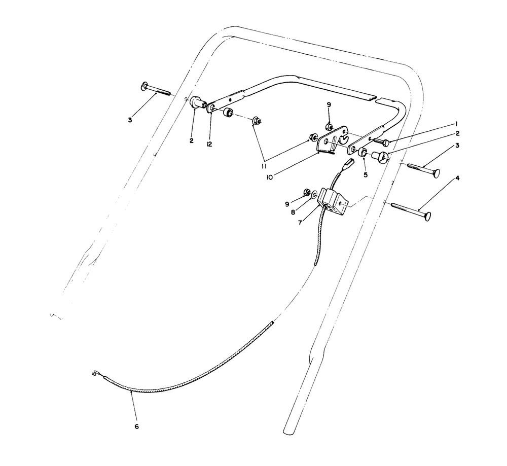 Traction Control Assembly Diagram and Parts List for 20563 1000001 - 1999999 Toro Lawn Mower