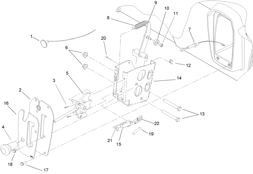 Shifter Assembly Diagram and Parts List for 12004TC 250000001 - 250999999 Toro Lawn Tractor