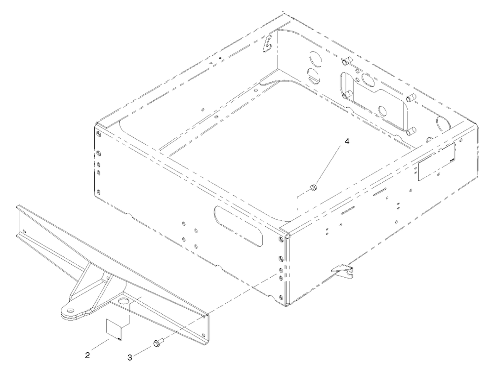 Heavy-Duty Rear Hitch Assembly Diagram and Parts List for 7275  Toro Lawn Tractor