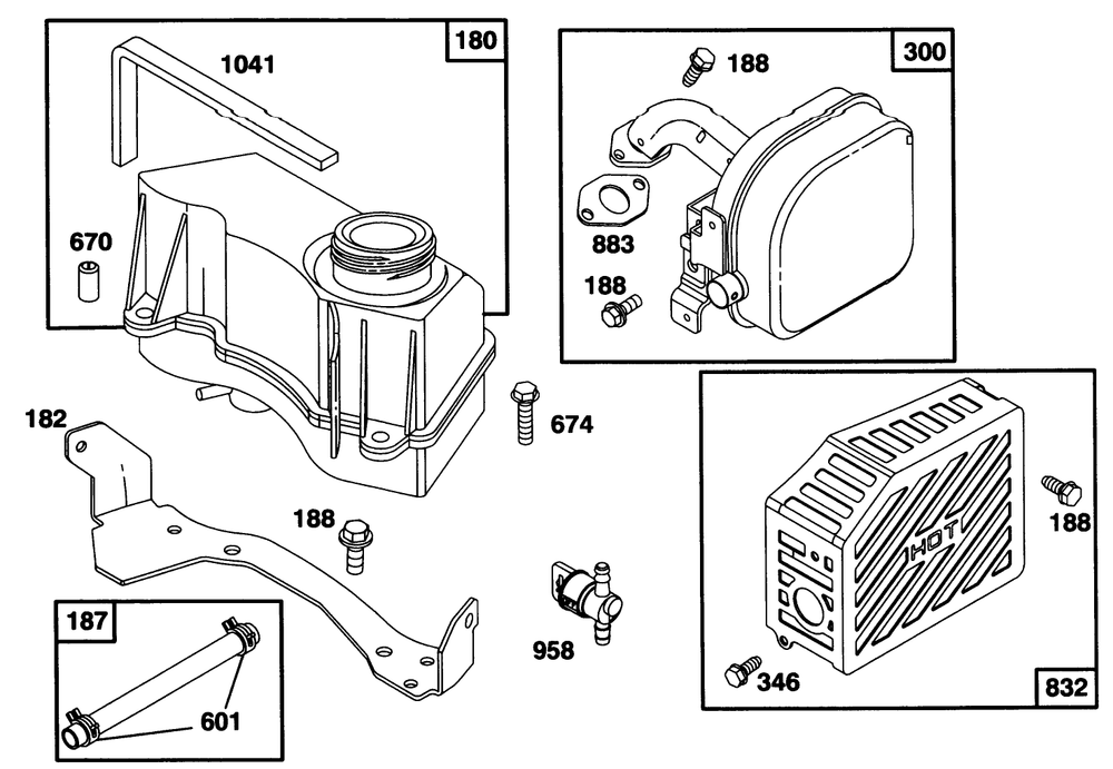 Engine Gts 150 Diagram and Parts List for 20821B 6900001 - 6999999 Toro Lawn Mower