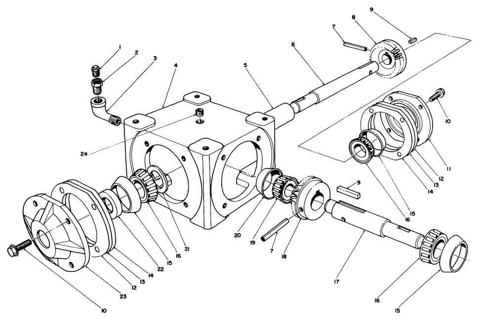 44" Snow Thrower Model No. 30761 (Optional)(Continued) Diagram and Parts List for 30718 1000001 - 1999999 Toro Lawn Tractor
