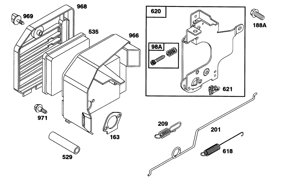Engine Briggs & Stratton Model 97772-0112-01 Diagram and Parts List for 20328B 2000001 - 2999999 Toro Lawn Mower