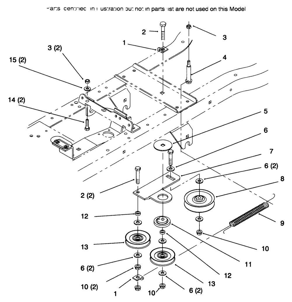 Hydro Drive Components Diagram and Parts List for 72085 6900001 - 6999999 Toro Lawn Tractor