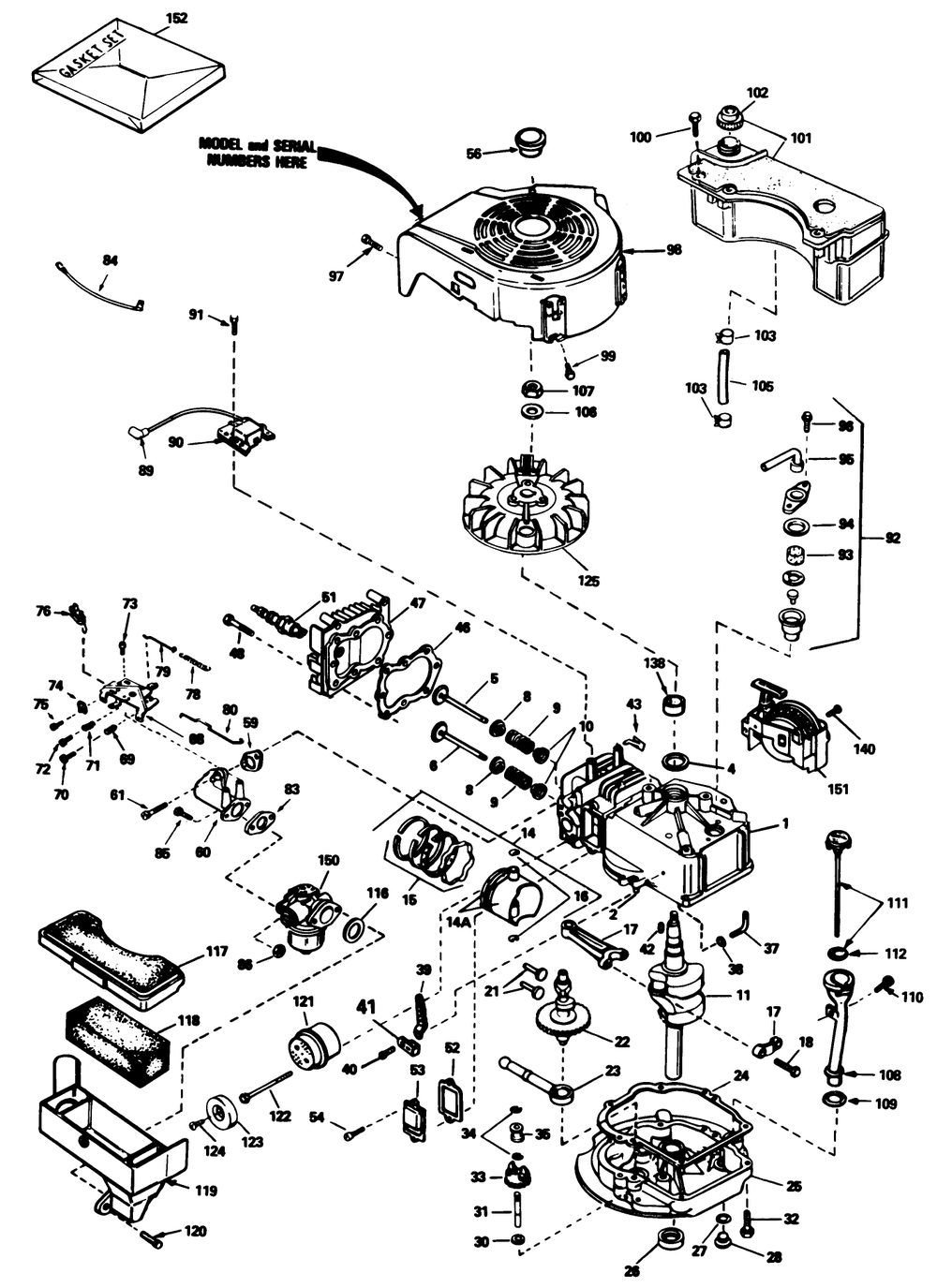 Engine Tecumseh Model No. Tvs 90-43327d Diagram and Parts List for 20782C 5000001 - 5999999 Toro Lawn Mower
