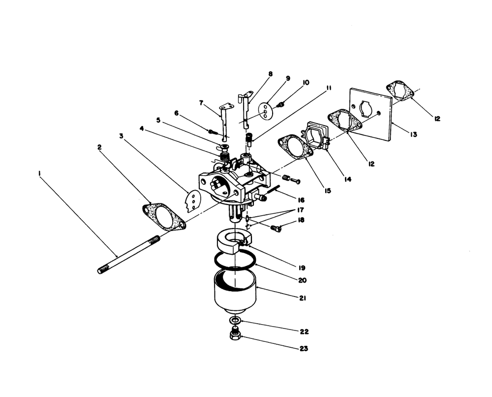 Carburetor Assembly (Engine No. 47pg6) Diagram and Parts List for 20745C 8000001 - 8999999 Toro Lawn Mower