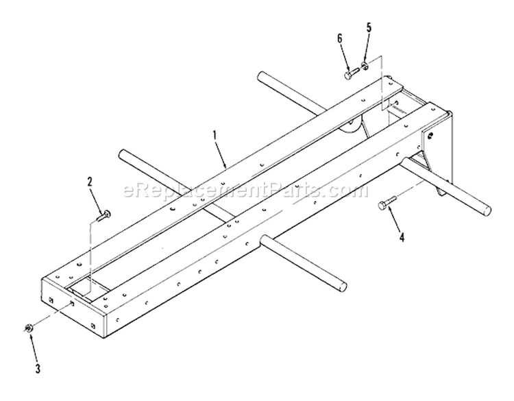 Frame Diagram and Parts List for 81-14KS01 1978 Toro Lawn Tractor
