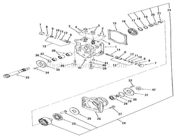 Page C Diagram and Parts List for 91-16KS01 1979 Toro Lawn Tractor