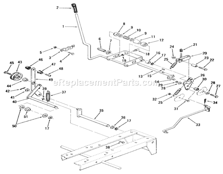 Page E Diagram and Parts List for 91-16KS01 1979 Toro Lawn Tractor