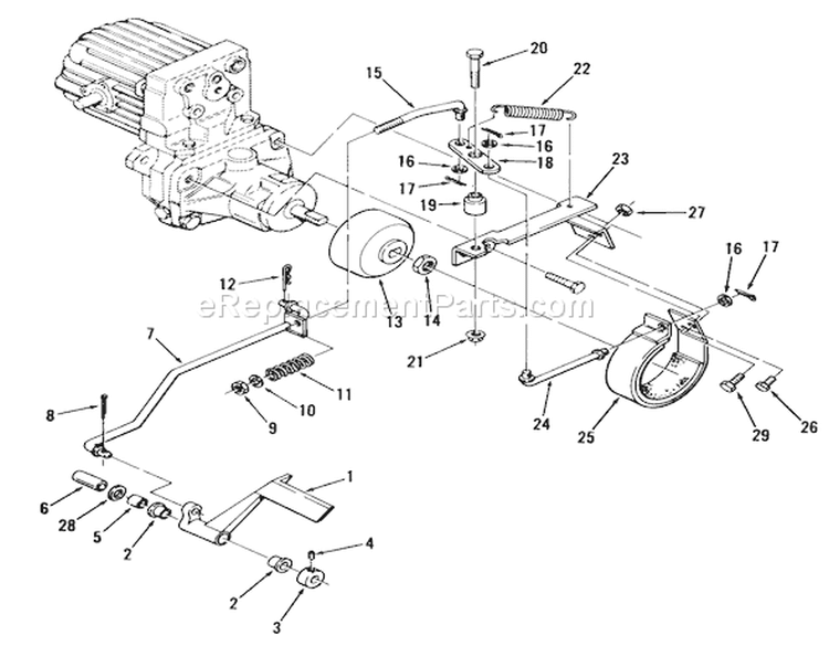 Page F Diagram and Parts List for 91-16KS01 1979 Toro Lawn Tractor