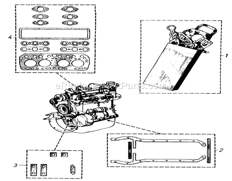 Gasket Sets Diagram and Parts List for 91-20RG01 1981 Toro Lawn Tractor