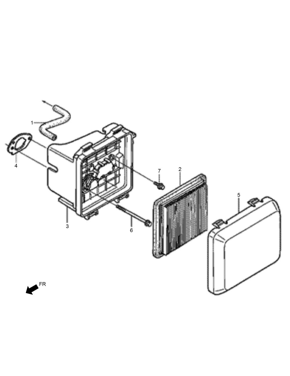 Air Cleaner Assembly Diagram and Parts List for 2602 312000001 - 312999999 Toro Lawn Tractor Accessories