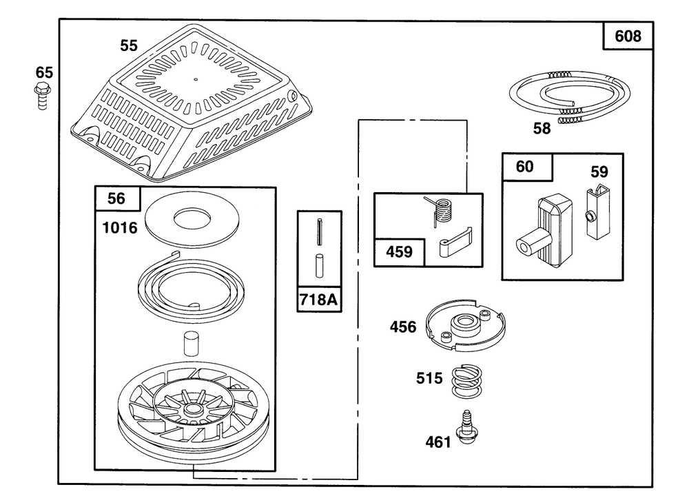 Engine Gts 150 Diagram and Parts List for 20820BC 5900001 - 5999999 Toro Lawn Mower