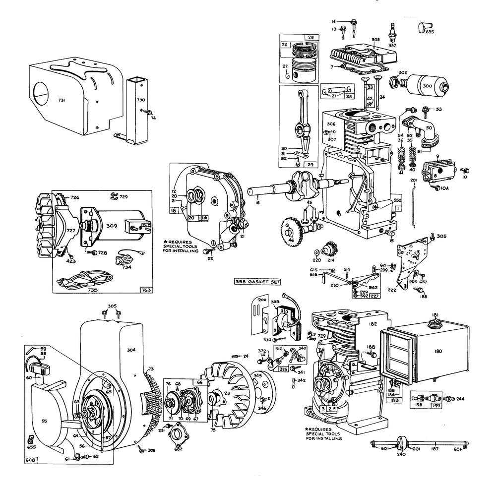 Engine Model (electric) Diagram and Parts List for 31600 0000001 - 0999999 Toro Snow Blower