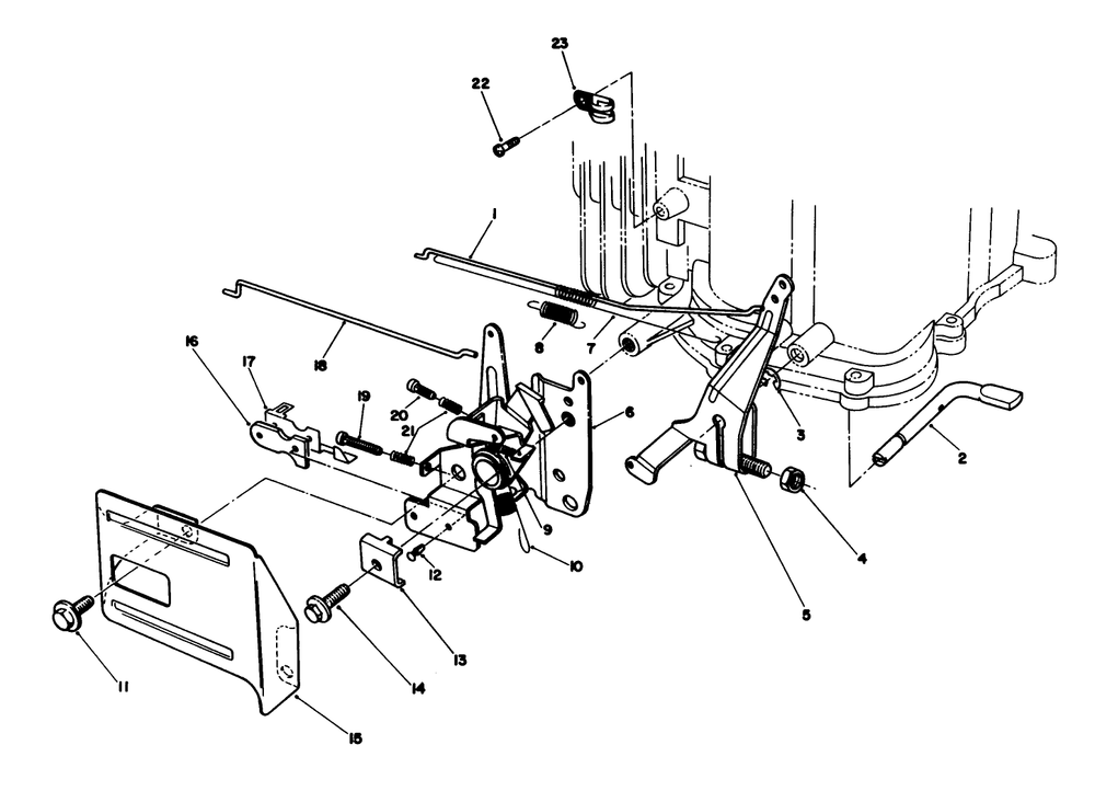 Governor Assembly (Model No. Vmj8) Diagram and Parts List for 20622 0000001 - 0003101 Toro Lawn Mower