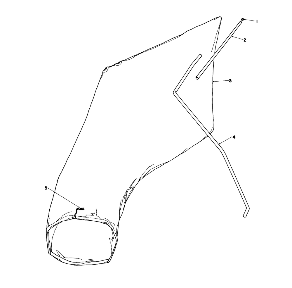 Giant Bagging Kit No. 29-9750 (Optional) Diagram and Parts List for 16575 5000001 - 5999999 Toro Lawn Mower