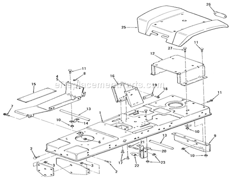 Page I Diagram and Parts List for 92-08BF01 1979 Toro Lawn Tractor