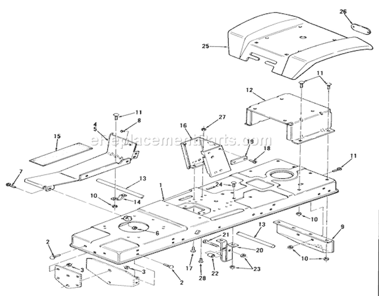 Page G Diagram and Parts List for 82-08BP01 1978 Toro Lawn Tractor
