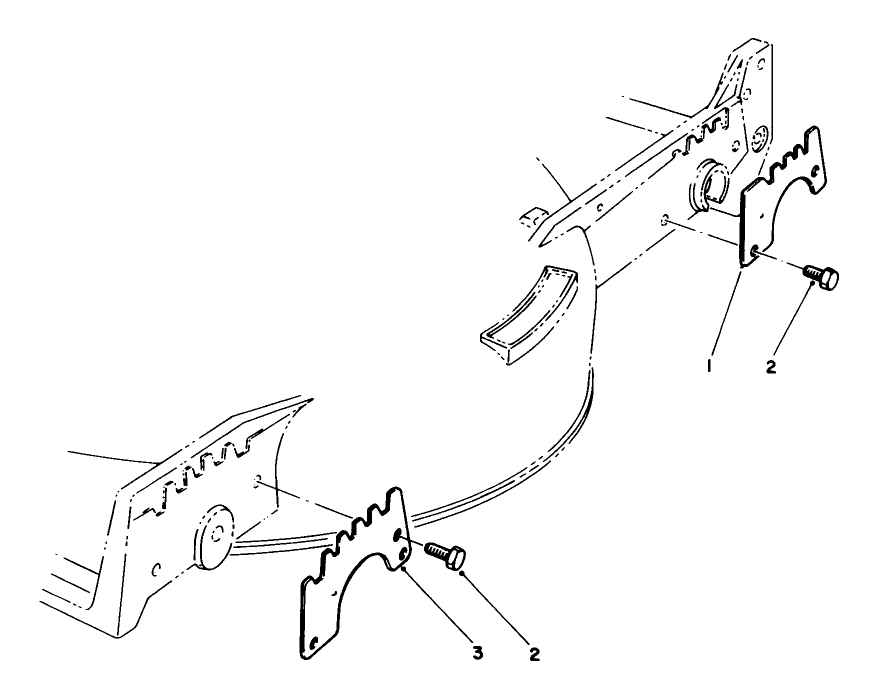 Wear Plate Model No. 49-4080 (Optional) Diagram and Parts List for 20218 1000001 - 1999999 Toro Lawn Mower