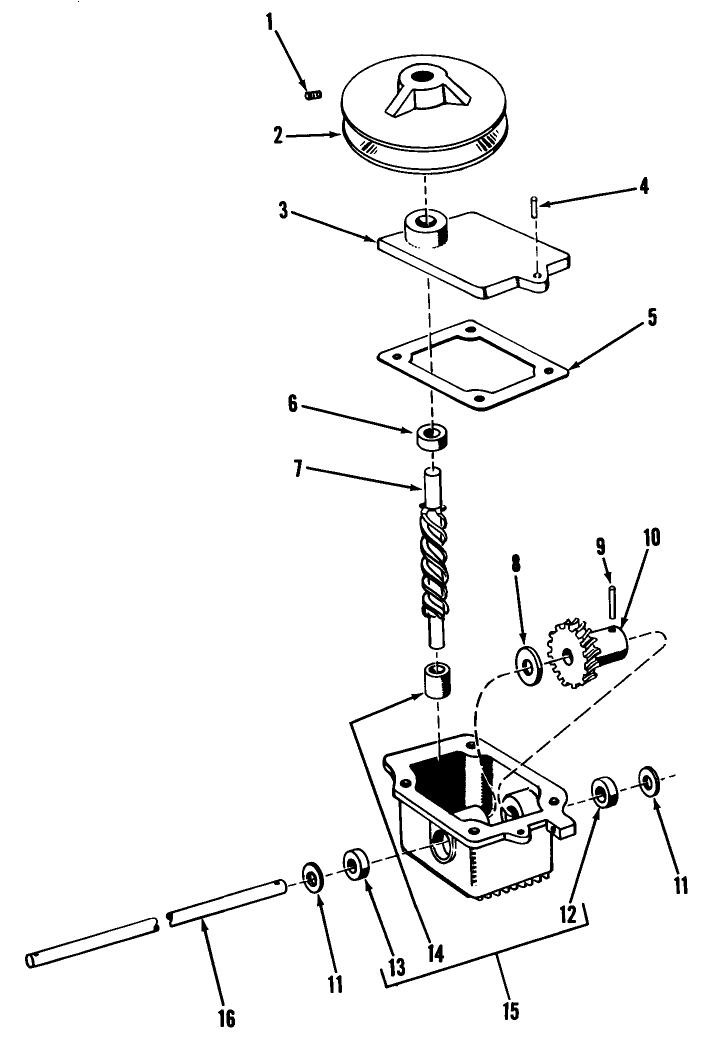 25" And 34" Gear Box Diagram and Parts List for 23200 5000001 - 5999999 Toro Lawn Mower