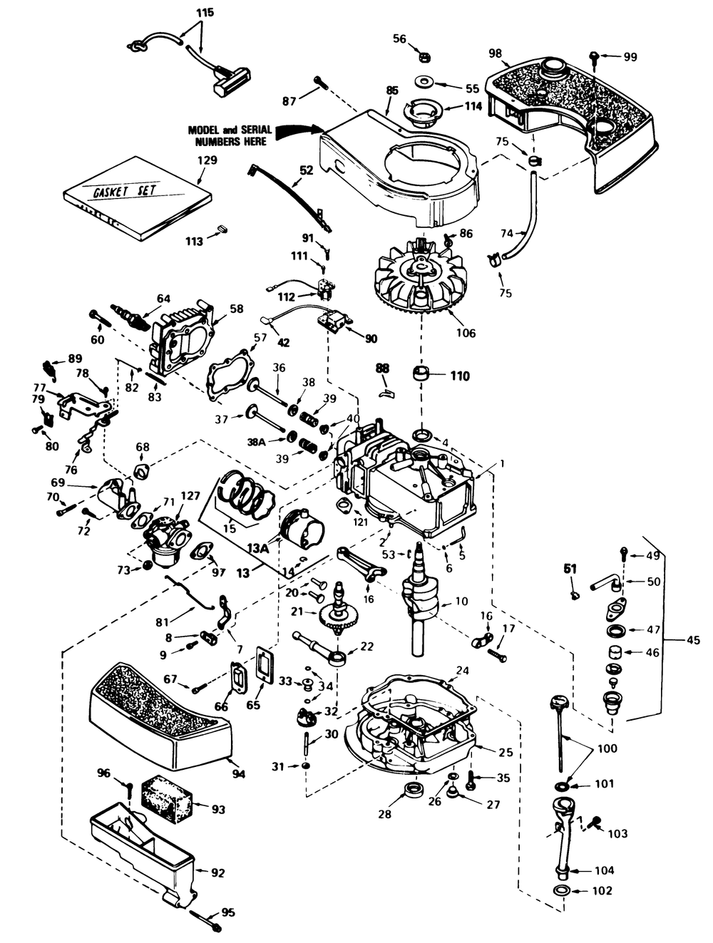 Engine Tecumseh Model No. Tnt100-10098e Diagram and Parts List for 20715C 5000001 - 5999999 Toro Lawn Mower