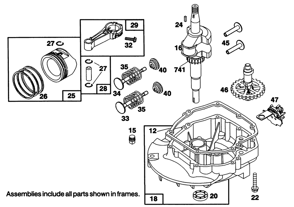 Engine Briggs & Stratton Model 122702-3171-01 Diagram and Parts List for 20215 1000001 - 1999999 Toro Lawn Mower