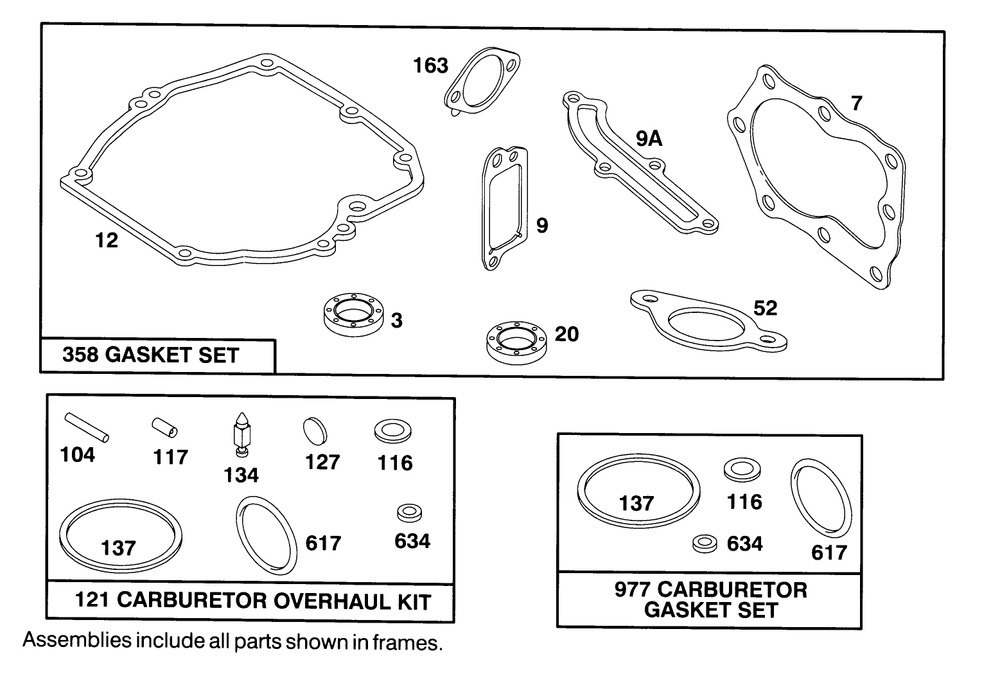 Engine Briggs & Stratton Model 122702-3171-01 Diagram and Parts List for 16401 4900001 - 4999999 Toro Lawn Mower