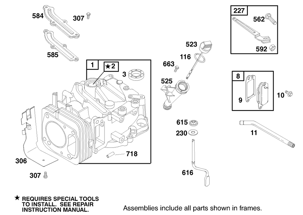 Engine Gts-200 Diagram and Parts List for 20786 9900001 - 9999999 Toro Lawn Mower
