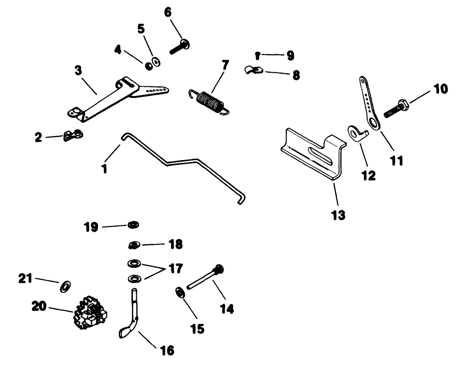 Governor-Engine Kohler Model No. M18qs-24657 (Continued) Diagram and Parts List for 30718 1000001 - 1999999 Toro Lawn Tractor