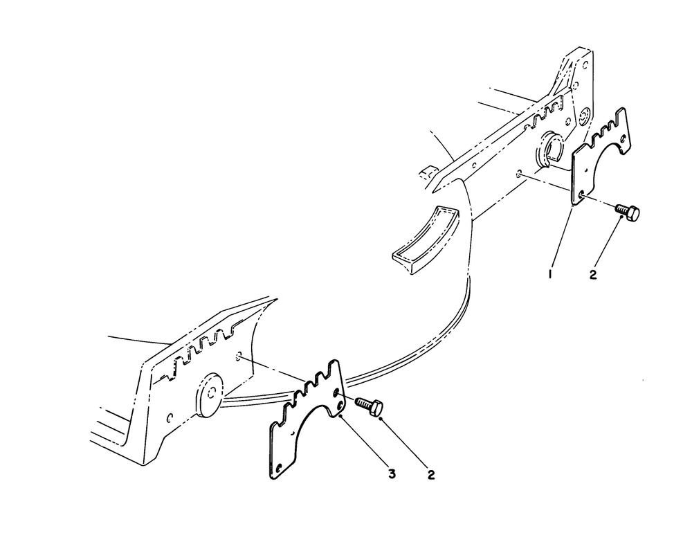 Wear Plate Kit No. 49-4080 (Optional) Diagram and Parts List for 20672 5000001 - 5999999 Toro Lawn Mower