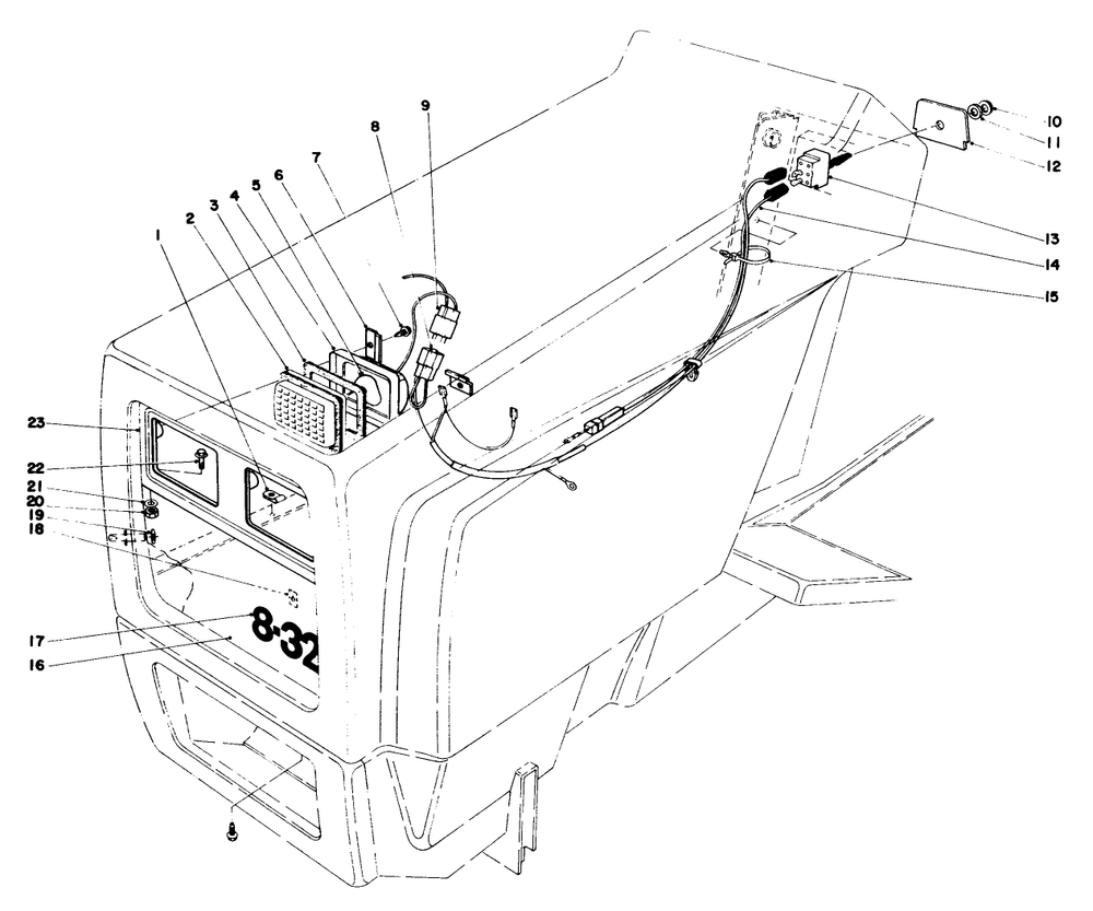 Headlight Kit No. 38-5760 (Optional) Diagram and Parts List for 57360 3000001 - 3999999 Toro Lawn Tractor