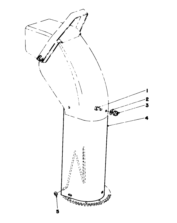 Chute Extension Kit 26-1100 (Optional) Diagram and Parts List for 38160 4000001 - 4999999 Toro Snow Blower