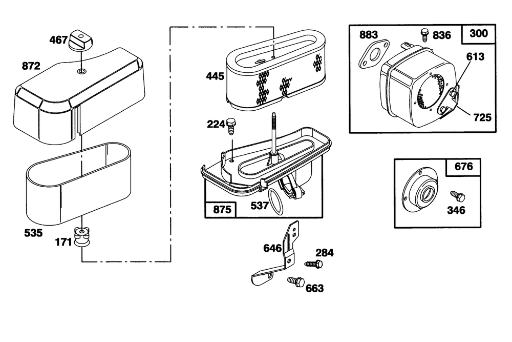 Engine Briggs & Stratton Model 283707-0160-01 Diagram and Parts List for 70141 59000001 - 59999999 Toro Lawn Tractor