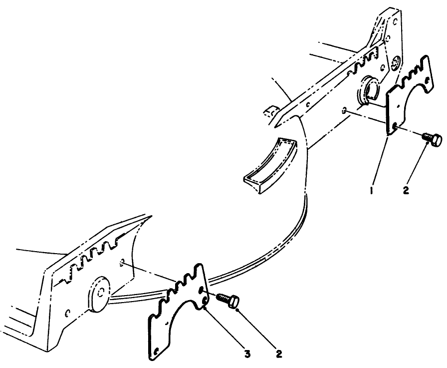 Wear Plate Model No. 49-4080 (Optional) Diagram and Parts List for 20677 0000001 - 0002101 Toro Lawn Mower