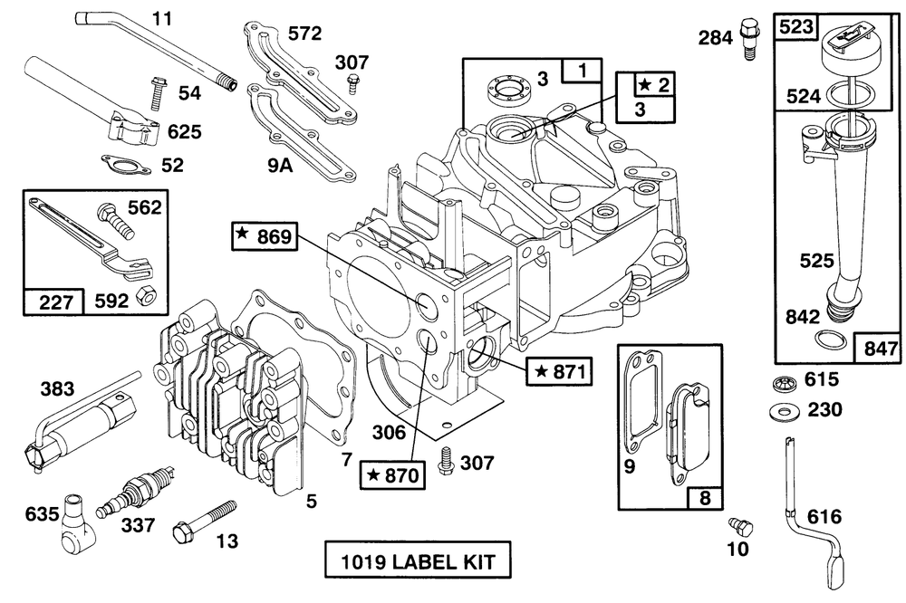 Engine Briggs & Stratton Model 12f802-0667-01 Diagram and Parts List for 20914B 69000001 - 69999999 Toro Lawn Mower