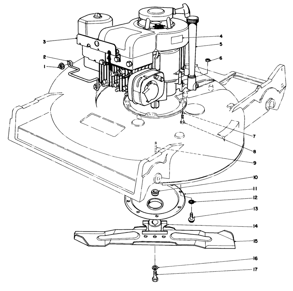 Engine Assembly (Model 22015) Diagram and Parts List for 22015 5000001 - 5999999 Toro Lawn Mower