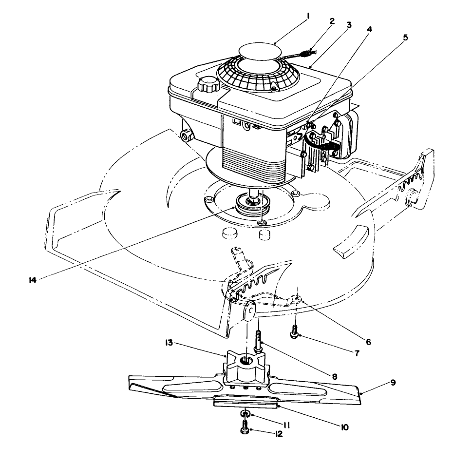 Engine Assembly Diagram and Parts List for 20218 2000001 - 2999999 Toro Lawn Mower