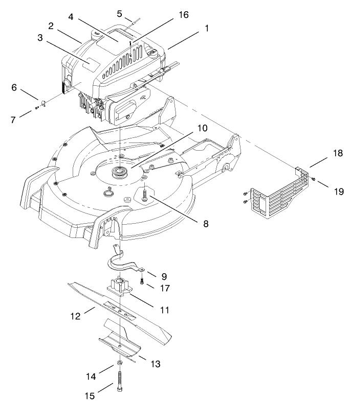 Engine Assembly Diagram and Parts List for 20776 9900001 - 9999999 Toro Lawn Mower