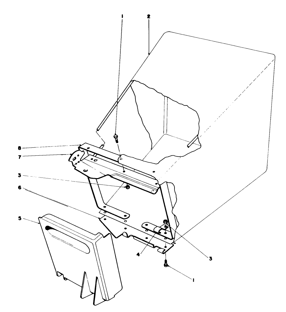 Grass Bag Assembly Diagram and Parts List for 16756 7000001 - 7999999 Toro Lawn Mower