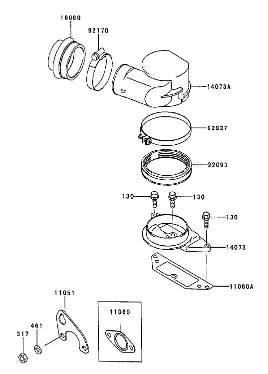 Air Filter And Muffler Assembly Diagram and Parts List for 74236 (220000001-220999999)(2002) Toro Lawn Mower