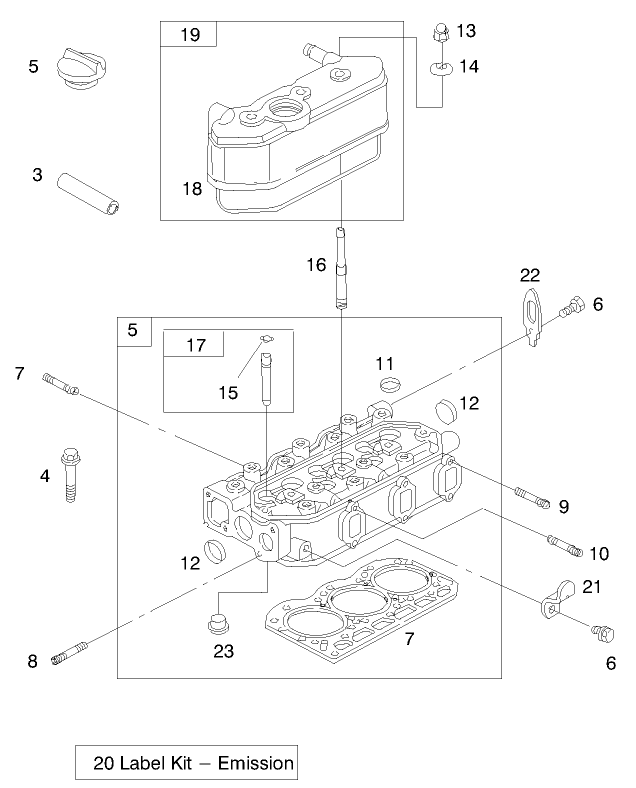 Engine Assembly (Serial No. 99000001-9900130)(Model 73590) Diagram and Parts List for 73590 9900001 - 9999999 Toro Lawn Tractor