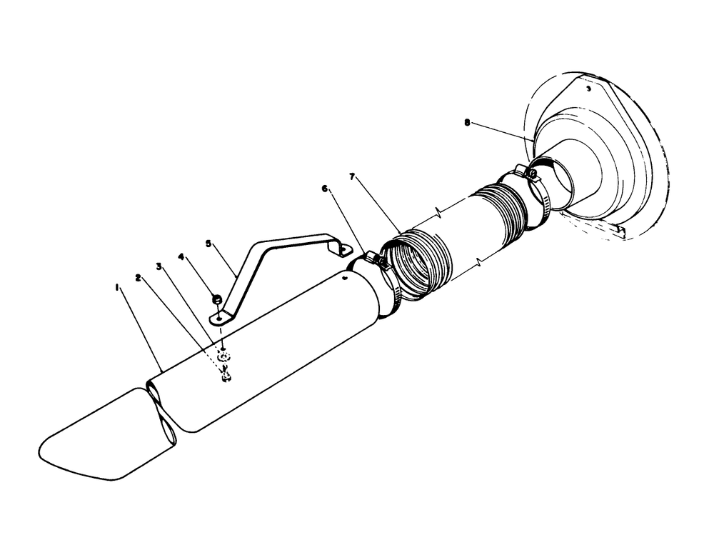 Vacuum Hose Kit (Model 59085)(Optional) Diagram and Parts List for 62923 5000001 - 5999999 Toro Leaf Blower / Vacuum