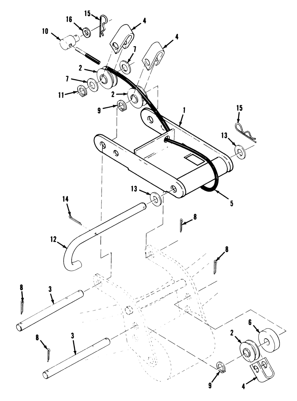 42" Rear Discharge Mower Assembly Diagram and Parts List for E5-42XR02 1000001 - 1999999 Toro Lawn Mower